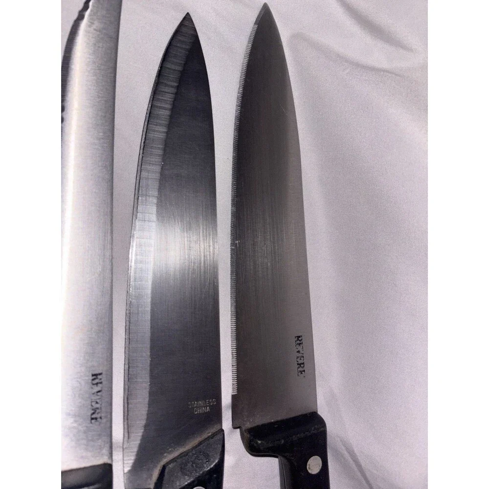 2 Revere 1 Unbranded Full Tang Lot of 3 Knives